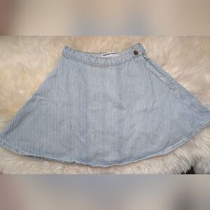 American Apparel Blue Striped Skirt